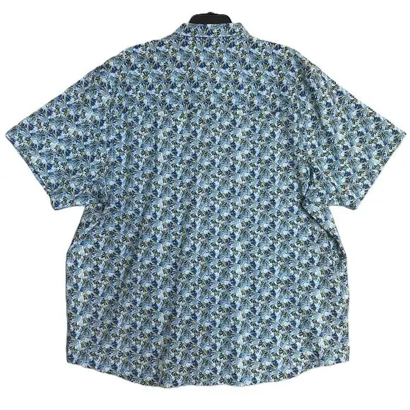 Tommy Bahama Shirt Men's 3XLT Big & Tall Bahama Coast Chico Palms Blue NEW